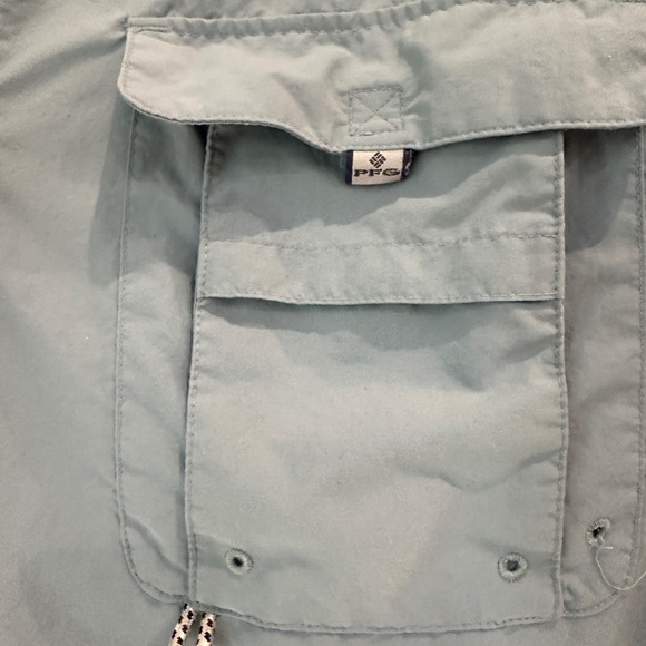 Columbia Men's Lightweight Tan and Blue fishing shirts - Picture 5 of 11